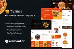 Wellfood – Fast Food & Restaurant Elementor Pro Template Kit