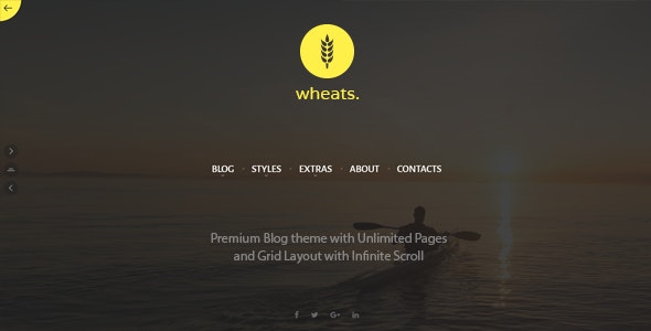 Download Wheats - WordPress easy blogging theme