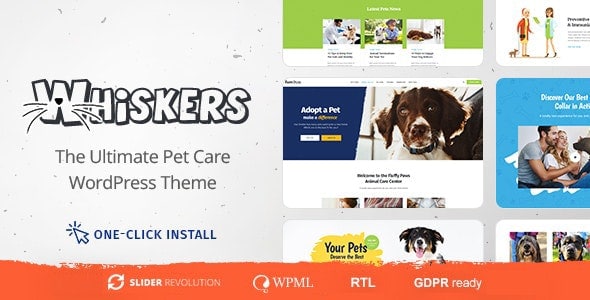 Download Whiskers - Pet and Vet WordPress Theme