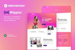 Wigglez - Aerobic & Zumba Studio Elementor Template Kit