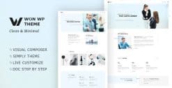 Download WON Creative Minimal WordPress Theme