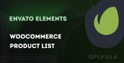 Download WooCommerce Product List Addon For Elementor