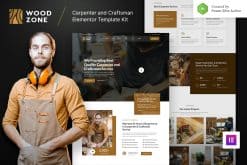 Woodzone - Carpenter & Craftsman Elementor Template Kit