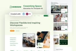 Worknow - Coworking Space Elementor Pro Template Kit