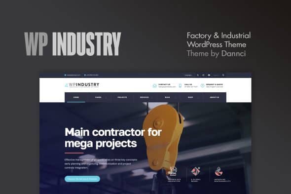 Download WP Industry - Industrial WordPress Theme GPL WordPress Plugin