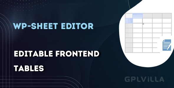 Download WP Sheet Editor - Editable Frontend Tables