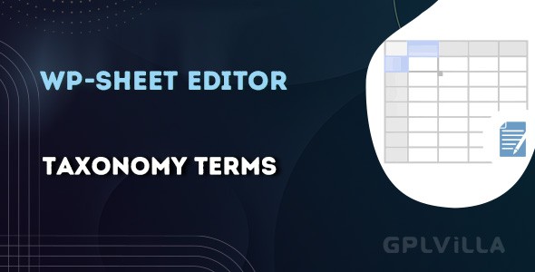 Download WP Sheet Editor - Taxonomy Terms Pro