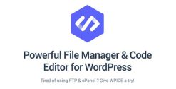 Download WPIDE - File Manager & Code Editor Premium GPL WordPress Plugin