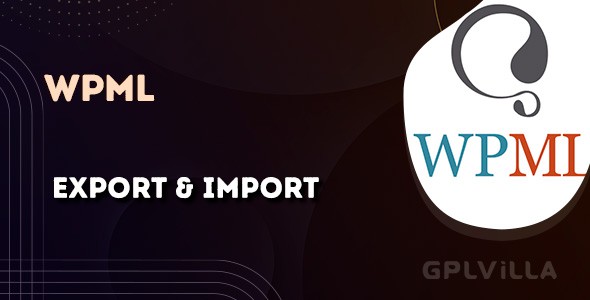 Download WPML Export and Import