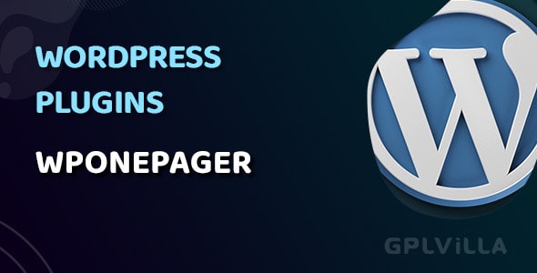 Download WPOnepager Pro WordPress Plugin GPL