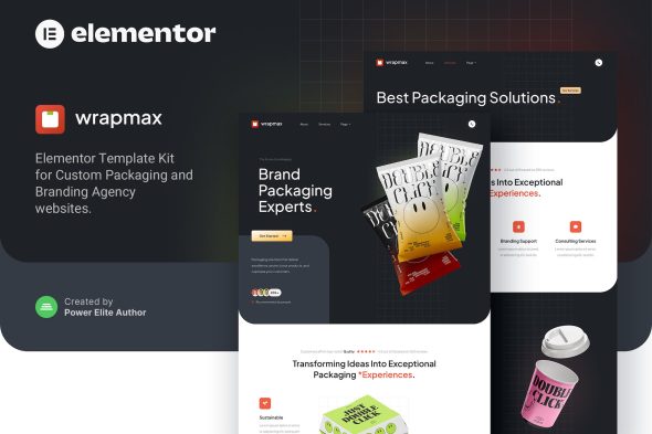 Wrapmax - Custom Packaging & Branding Agency Elementor Template Kit