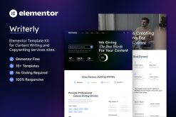 Writerly - Content Writing & Copywriting Elementor Template Kit