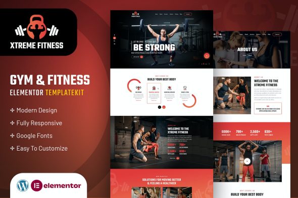 Xtreme Fitness | Elementor Template Kit