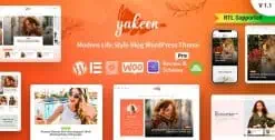 Download Yakeen - Lifestyle Blog WordPress Theme