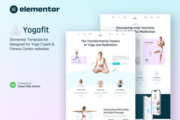 Yogafit - Yoga and Meditation Teacher Elementor Template Kit