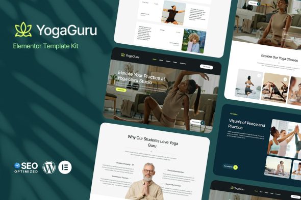 YogaGuru - Yoga Teacher & Studio Elementor Template Kits