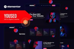 Youseo - SEO & Digital Creative Agency Elementor Template Kit