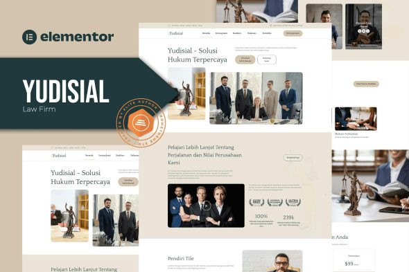 Yudisial - Law Firm Elementor Template Kit