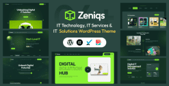 Zeniqs IT - Technology and IT Solutions WordPress Theme