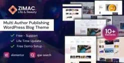 Download Zimac - Multi Author Publishing WordPress Theme