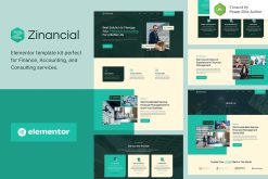 Zinancial - Finance & Accounting Services Elementor Template Kit