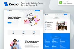 Zocio - Social Media Marketing Agency Elementor Template Kit