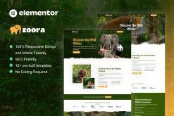 Zoora - Safari & Zoo Elementor Pro Template Kit